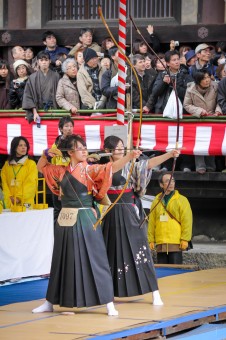 Toshiya Kyudo Archery Contest at Sanjusangendo Temple, Kyoto