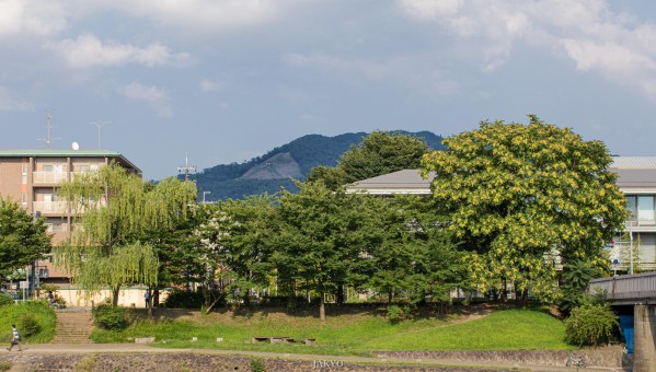 Scene at Kyoto, Daimonji during the day
