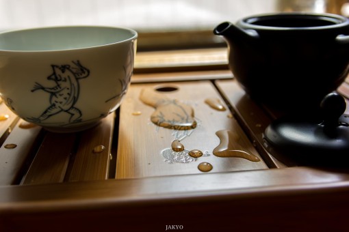 Japanese Tea on chinese Tea Tray