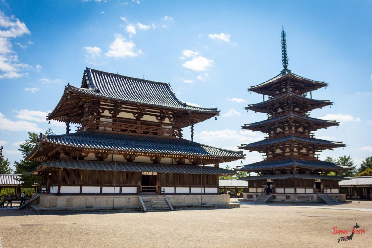 Temple Horyuji in Nara